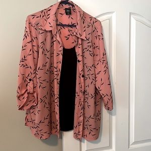 Womens layered blouse